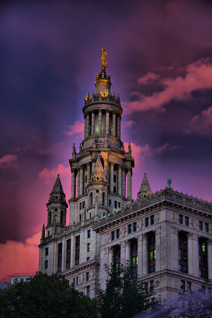 Manhattan Municipal Building @ Night
